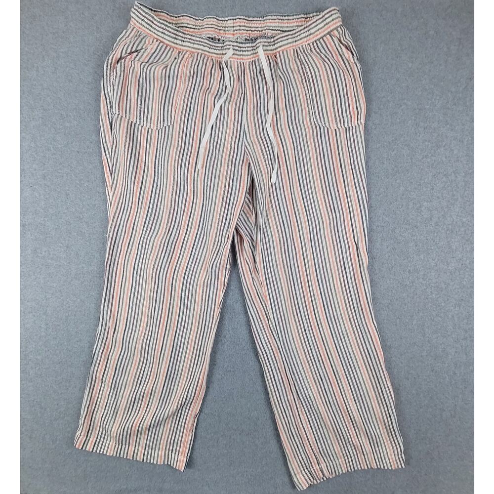 Cato Orange and Blue Wide Leg Pants